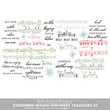 Vintage Evergreen Season Sentiment Transfers 02