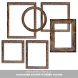 Vintage Evergreen Season Wooden Frames