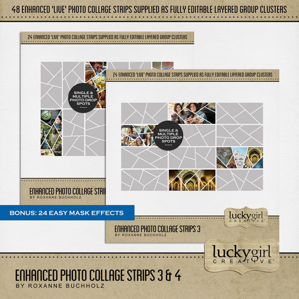 Enhanced Photo Collage Strips 3 & 4