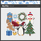 Winter Holiday Stickers Kit