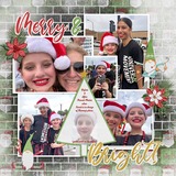 Christmas Silhouette Enhanced Photo Clusters