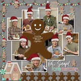 Christmas Silhouette Enhanced Photo Clusters