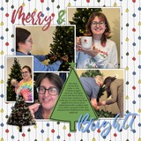 Christmas Silhouette Enhanced Photo Clusters