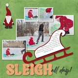 Christmas Silhouette Enhanced Photo Clusters