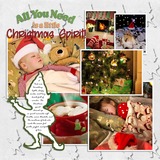 Christmas Silhouette Enhanced Photo Clusters