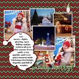 Christmas Silhouette Enhanced Photo Clusters