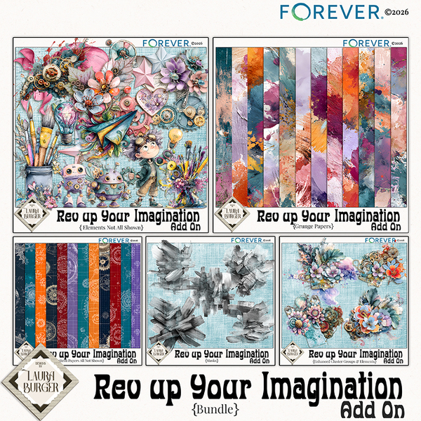 Rev Up Your Imagination Add On Bundle Digital Art - Digital Scrapbooking Kits