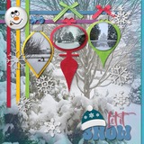 Christmas Ornament Enhanced Photo Clusters