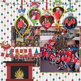 Christmas Ornament Enhanced Photo Clusters