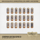 Steampunk Light Bulb Alpha Set