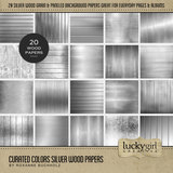 Curated Colors Silver Wood Papers