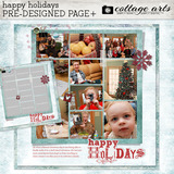 Happy Holidays Pre-designed Page