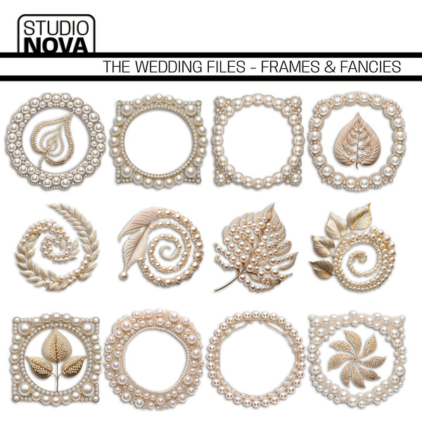 The Wedding Files - Frames & Fancies Digital Art - Digital Scrapbooking Kits