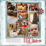 Happy Holidays Pre-designed Page