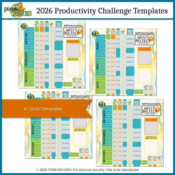 2026 Productivity Challenge Templates