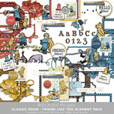 Classic Pooh Friend Like You Scrapbooking Bundle