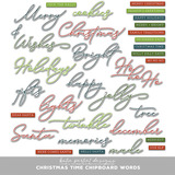 Christmas Time Chipboard Words