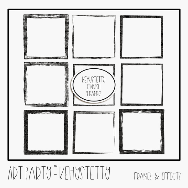 Kehystetty Frames & Effects Digital Art - Digital Scrapbooking Kits