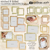 Stitched & Folded Cluster Groups - Frames