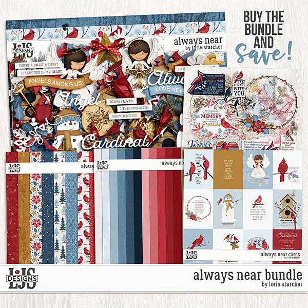 Always Near Bundle Digital Art - Digital Scrapbooking Kits