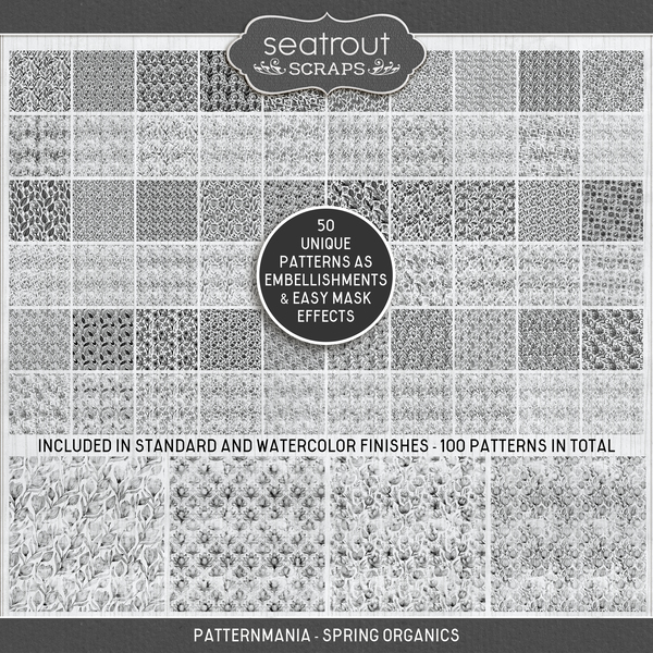 PatternMania - Spring Organics Digital Art - Digital Scrapbooking Kits