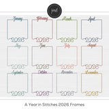 A Year in Stitches 2026 Frames
