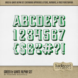 Green & White Alpha Set