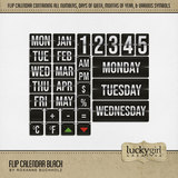Flip Calendar Black