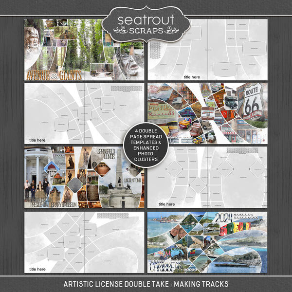 Artistic License Double Take - Making Tracks Digital Art - Digital Scrapbooking Kits