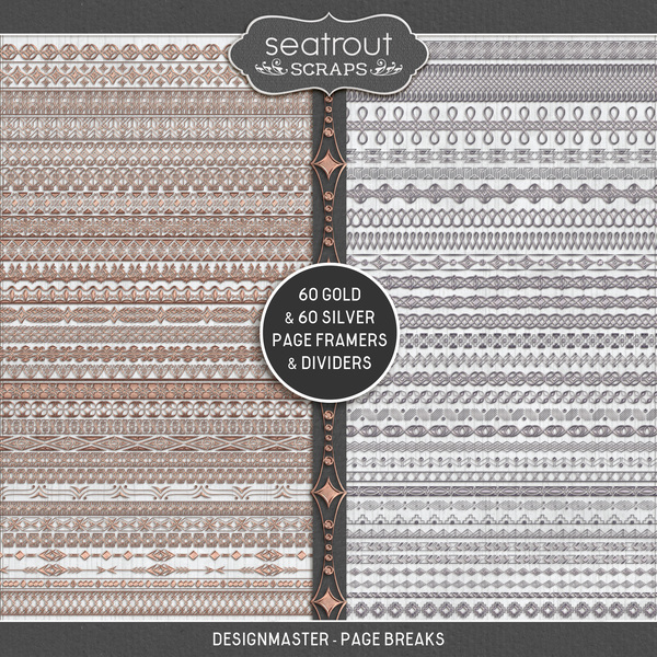 DesignMaster - Page Breaks Digital Art - Digital Scrapbooking Kits