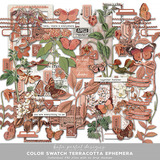 Color Swatch Terracotta Scrapbook Bundle