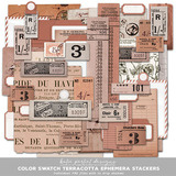 Color Swatch Terracotta Scrapbook Bundle