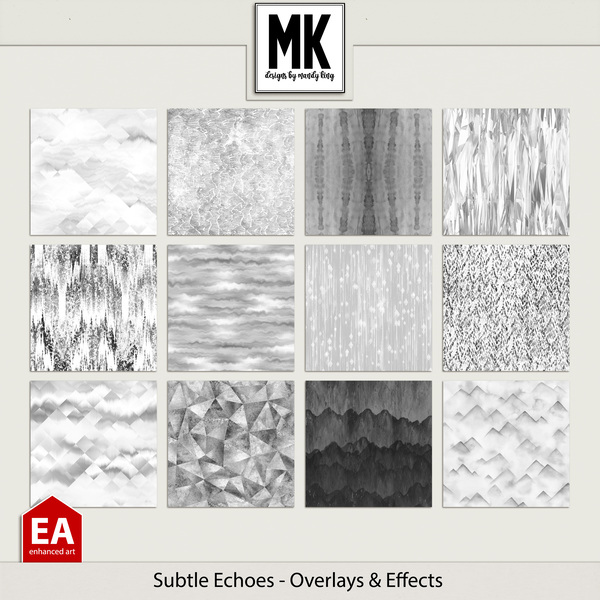 Subtle Echoes - Overlays & Effects Digital Art - Digital Scrapbooking Kits