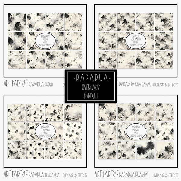 Paparua - Bundle 1 Digital Art - Digital Scrapbooking Kits