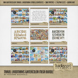 Travel Landmarks Watercolor Mega Bundle