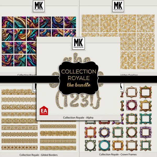 Collection Royale - The Bundle Digital Art - Digital Scrapbooking Kits