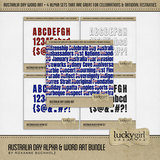 Australia Day Alpha & Word Art Bundle