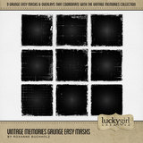 Vintage Memories Grunge Easy Masks