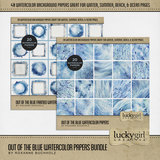 Out of the Blue Watercolor Papers Bundle