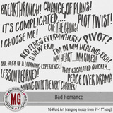 Bad Romance Word Art