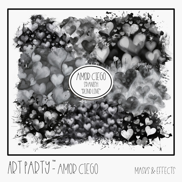 Amor Ciego - Masks & Effects Digital Art - Digital Scrapbooking Kits