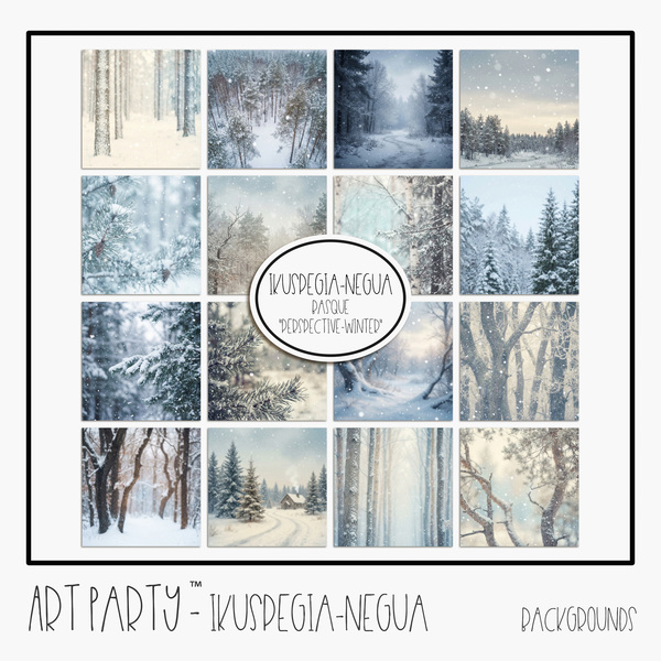 Ikuspegia-Negua Backgrounds Digital Art - Digital Scrapbooking Kits