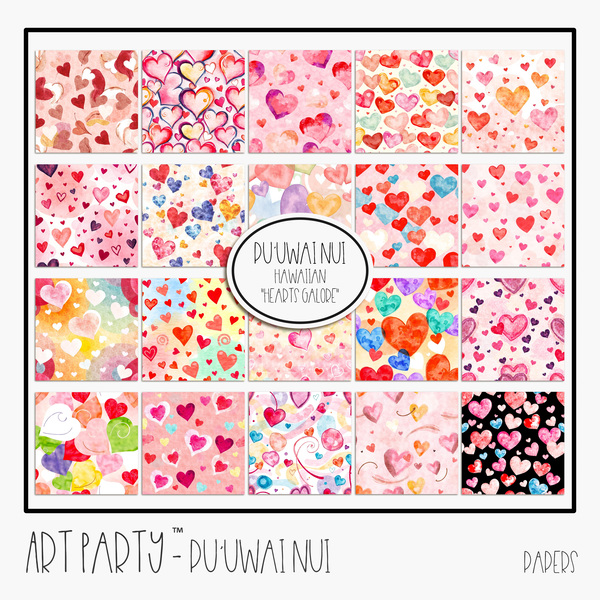 Pu'uwai Nui Papers Digital Art - Digital Scrapbooking Kits