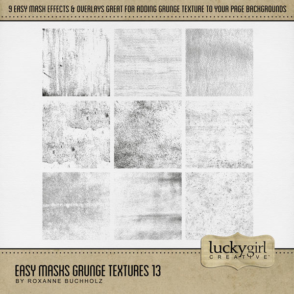Easy Masks Grunge Textures 13 Digital Art - Digital Scrapbooking Kits