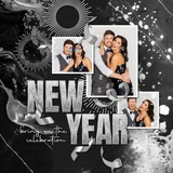 Fluid Art Black & Silver Papers