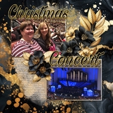 Flower Garden in Black & Gold