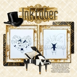 Art Deco Gold & White Papers