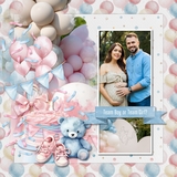 Baby Gender Reveal Watercolor Kit