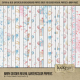 Baby Gender Reveal Watercolor Kit