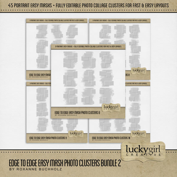 Edge to Edge Easy Mask Photo Clusters Bundle 2